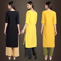 Fancy Crepe Kurtis for Women Pack Of 3-thumb1