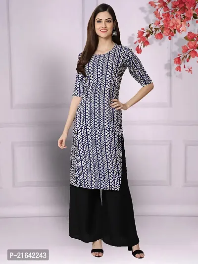 Stylish Crepe Stitched Kurta For Women-thumb0