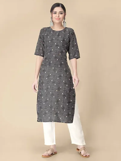 Straight Crepe Kurta