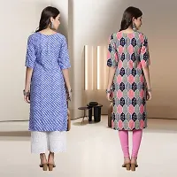 Fancy Rayon Kurtis For Women Pack Of 2-thumb1