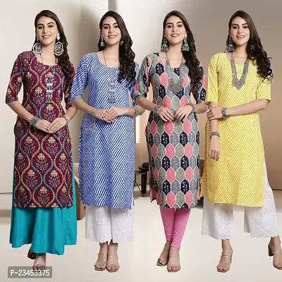 Fancy Crepe Kurtis for Women Pack Of 4-thumb0