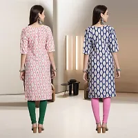 Fancy Rayon Kurtis For Women Pack Of 2-thumb1