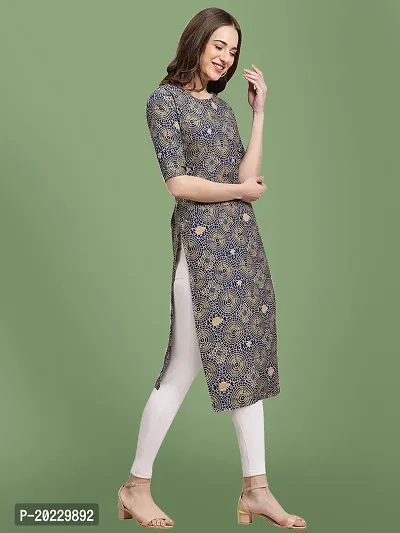 Stylish Crepe Printed Kurti For Women-thumb3