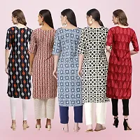 Women Stylish Crepe Printed Straight Kurta-thumb1