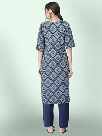 Women Stylish Crepe Printed Straight Kurta-thumb1