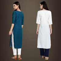 Fancy Crepe Kurtis for Women Pack Of 2-thumb1