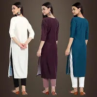 Fancy Crepe Kurtis for Women Pack Of 3-thumb1