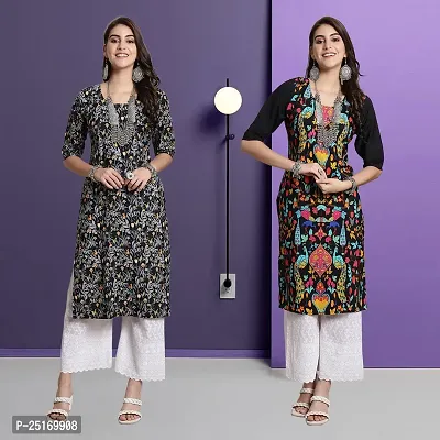 Fancy Crepe Kurtas For Women Pack Of 2