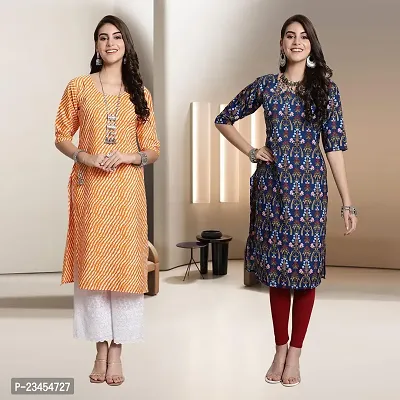 Fancy Rayon Kurtis For Women Pack Of 2