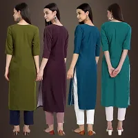 Fancy Crepe Kurtis for Women Pack Of 4-thumb1