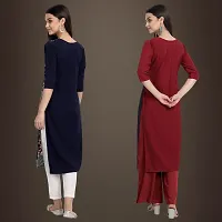 Fancy Crepe Kurtis for Women Pack Of 2-thumb1