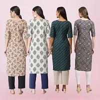 Women Stylish Crepe Printed Straight Kurta-thumb1