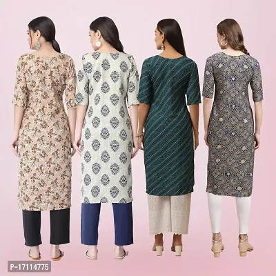 Women Stylish Crepe Printed Straight Kurta-thumb2