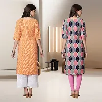 Fancy Rayon Kurtis For Women Pack Of 2-thumb1