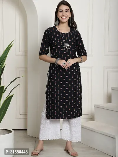 Fancy Crepe Printed Kurtas For Women Pack Of 6-thumb3