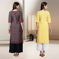 Fancy Rayon Kurtis For Women Pack Of 2-thumb1