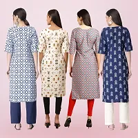 Women Stylish Crepe Printed Straight Kurta-thumb1