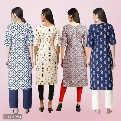 Women Stylish Crepe Printed Straight Kurta-thumb2