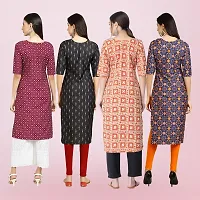 Women Stylish Crepe Printed Straight Kurta-thumb1