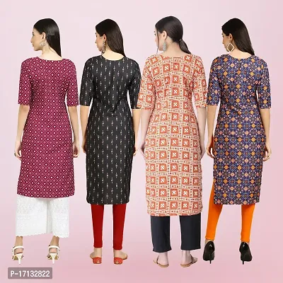 Women Stylish Crepe Printed Straight Kurta-thumb2