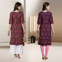 Fancy Rayon Kurtis For Women Pack Of 2-thumb1