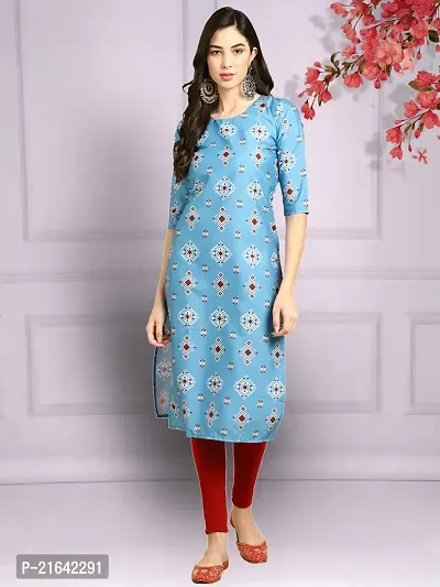 Stylish Crepe Stitched Kurta For Women-thumb0