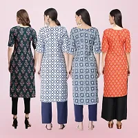 Women Stylish Crepe Printed Straight Kurta-thumb1