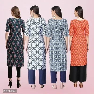 Women Stylish Crepe Printed Straight Kurta-thumb2