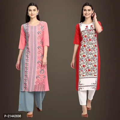 Fancy Crepe Kurtis for Women Pack Of 2