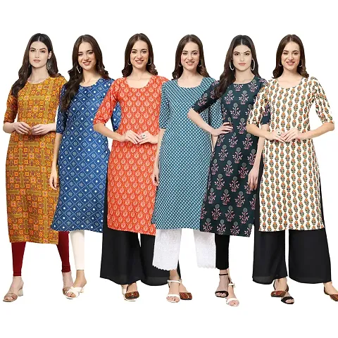 Stylish Crepe Stitched Kurta For Women Pack of