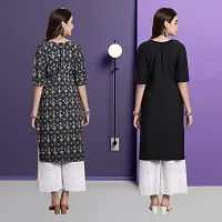 Fancy Crepe Kurtas For Women Pack Of 2-thumb1