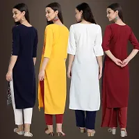 Fancy Crepe Kurtis for Women Pack Of 4-thumb1