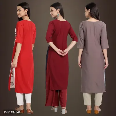 Fancy Crepe Kurtis for Women Pack Of 3-thumb2