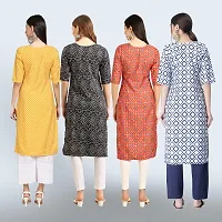 Women Stylish Crepe Straight Kurta-thumb1