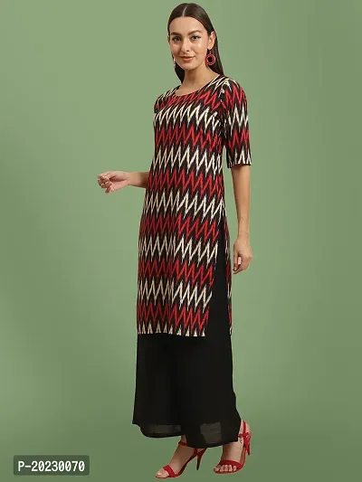 Stylish Crepe Printed Kurti For Women-thumb2