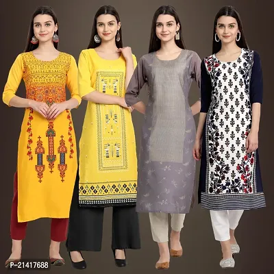 Fancy Crepe Kurtis for Women Pack Of 4