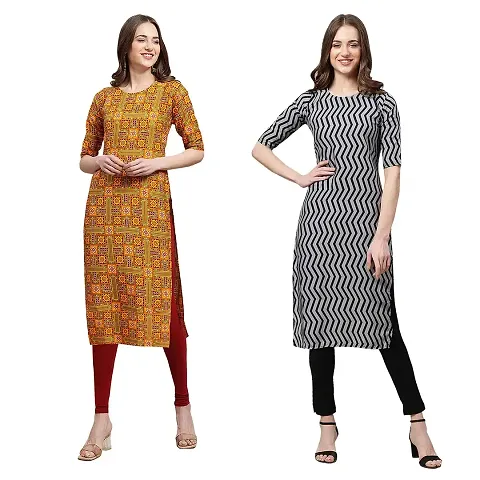 Fancy Combo of 2 Crepe Kurti