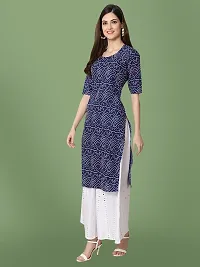 Stylish Crepe Printed Kurti For Women-thumb1