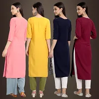 Fancy Crepe Kurtis for Women Pack Of 4-thumb1