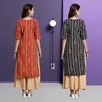 Fancy Crepe Kurtas For Women Pack Of 2-thumb1