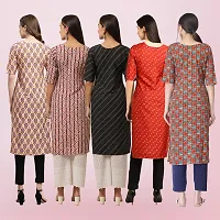 Women Stylish Crepe Printed Straight Kurta-thumb1