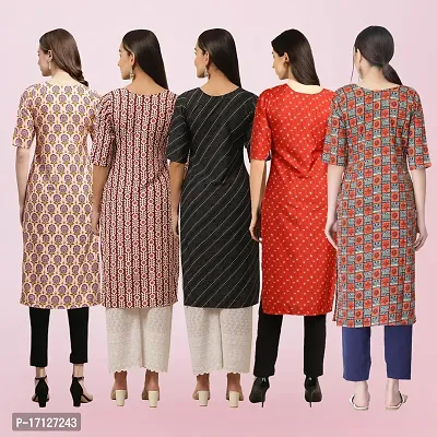 Women Stylish Crepe Printed Straight Kurta-thumb2