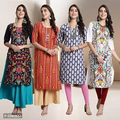 Fancy Crepe Kurtis for Women Pack Of 4