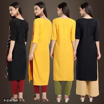 Fancy Crepe Kurtis for Women Pack Of 4-thumb2