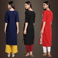 Fancy Crepe Kurtis for Women Pack Of 3-thumb1