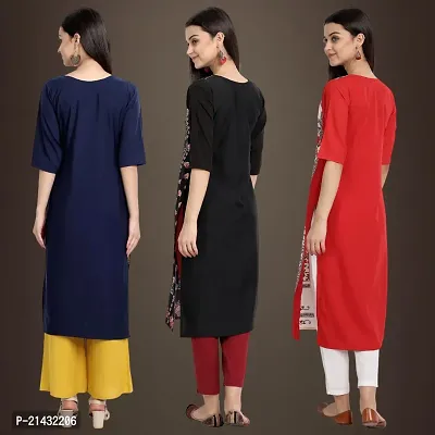 Fancy Crepe Kurtis for Women Pack Of 3-thumb2