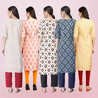 Women Stylish Crepe Printed Straight Kurta-thumb1