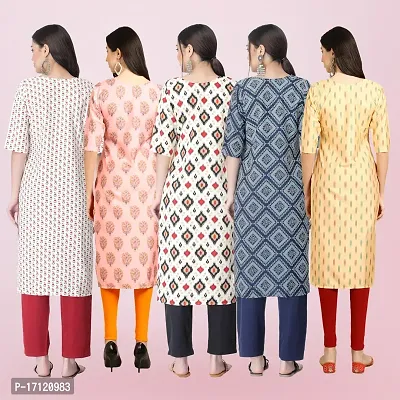 Women Stylish Crepe Printed Straight Kurta-thumb2