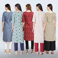 Women Stylish Crepe Printed Staright Kurta-thumb1