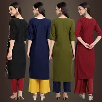 Fancy Crepe Kurtis for Women Pack Of 4-thumb1